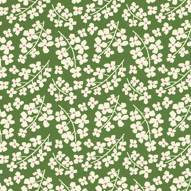 Rollen inpakpapier madeliefjes met groene achtergrond op sterk wit geribd papier. rollen van 50 meter.
 