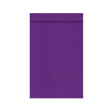 Geschenkzakjes met 2 cm klepje, buiten en binnenzijde uni violet op sterk geribbeld mat papier.
 